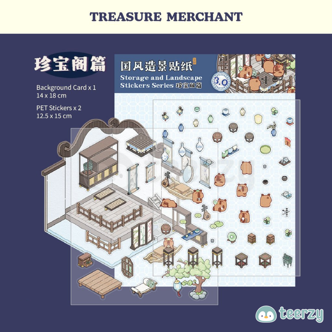 Miniature Scenes 3D Sticker - Chinese Tradition Series [SM-3]