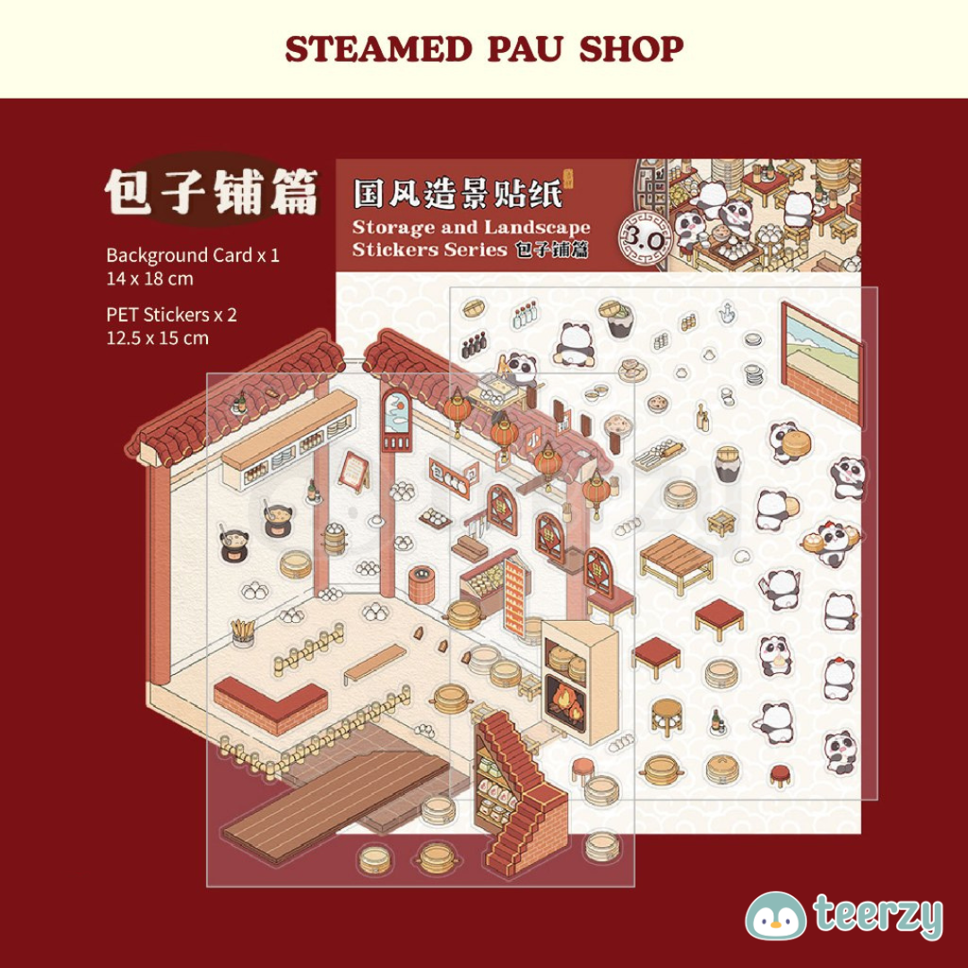 Miniature Scenes 3D Sticker - Chinese Tradition Series [SM-3]